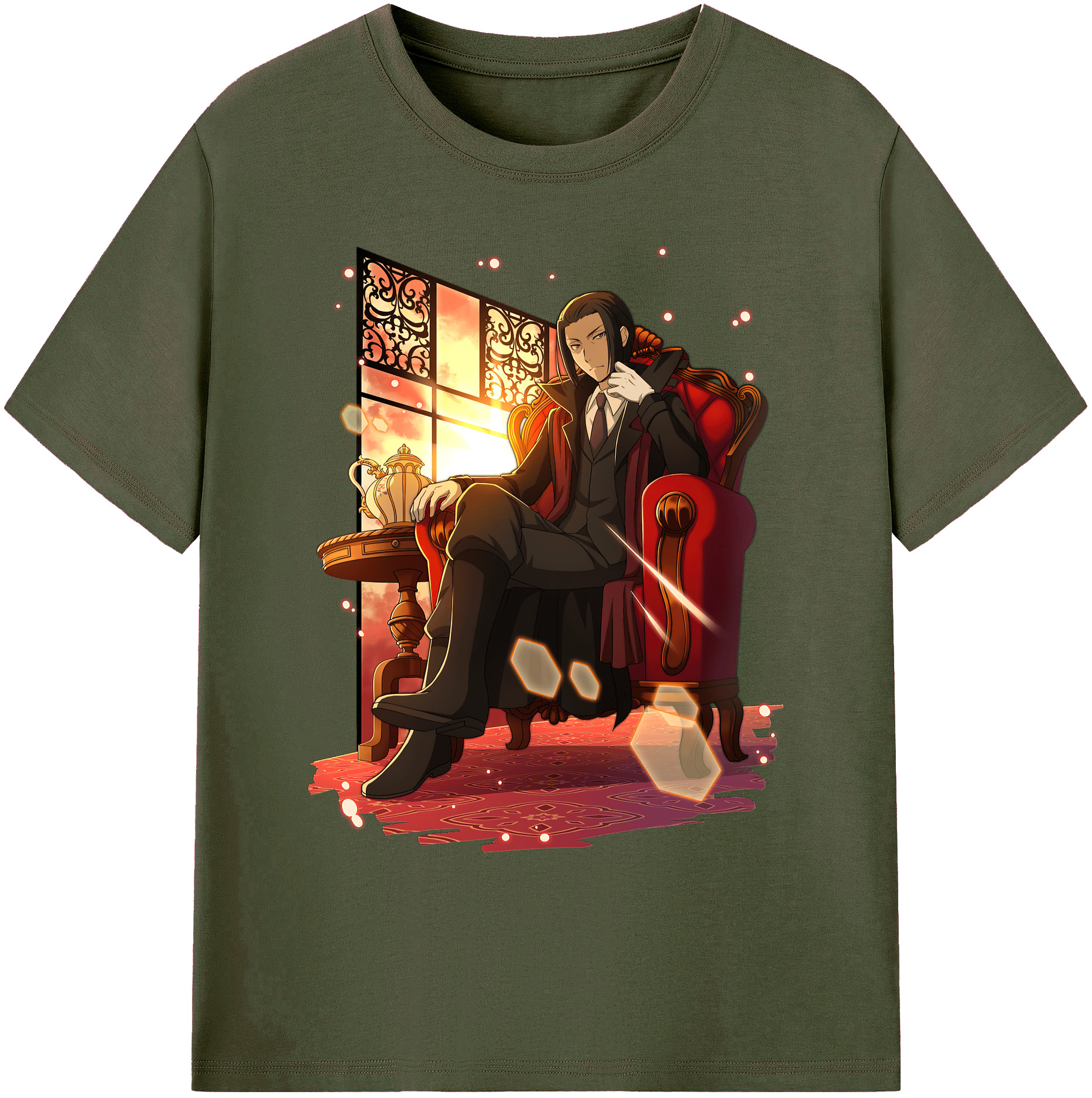 （画像用） 文豪ストレイドッグス Bungo Stray Dogs 綿100％ メンズ半袖Tシャツ｜肌触りやわらか＆通気性
